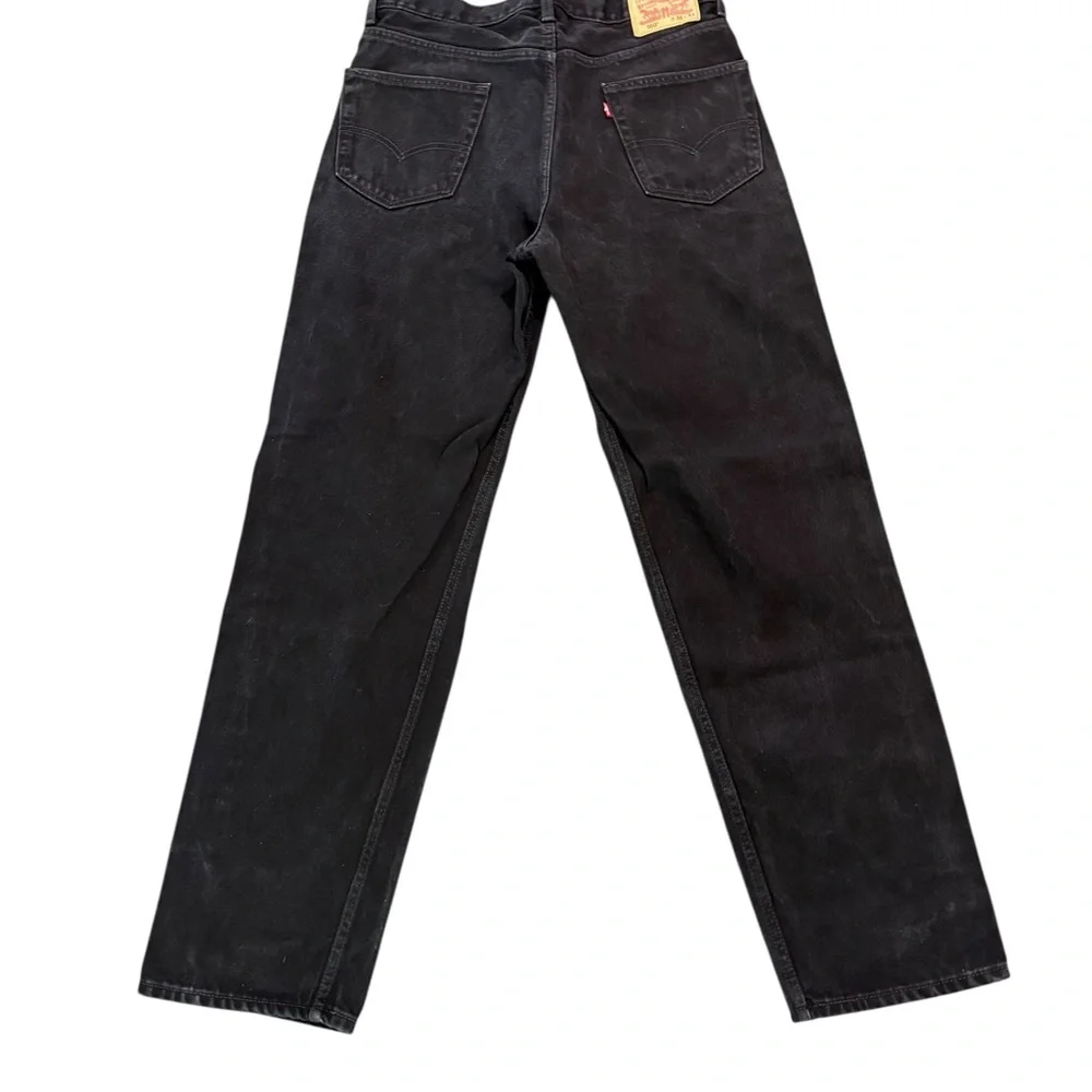 Levi's 550 Men's Relaxed Fit Black Denim Jeans 36x34